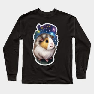 guinea pig in space Long Sleeve T-Shirt